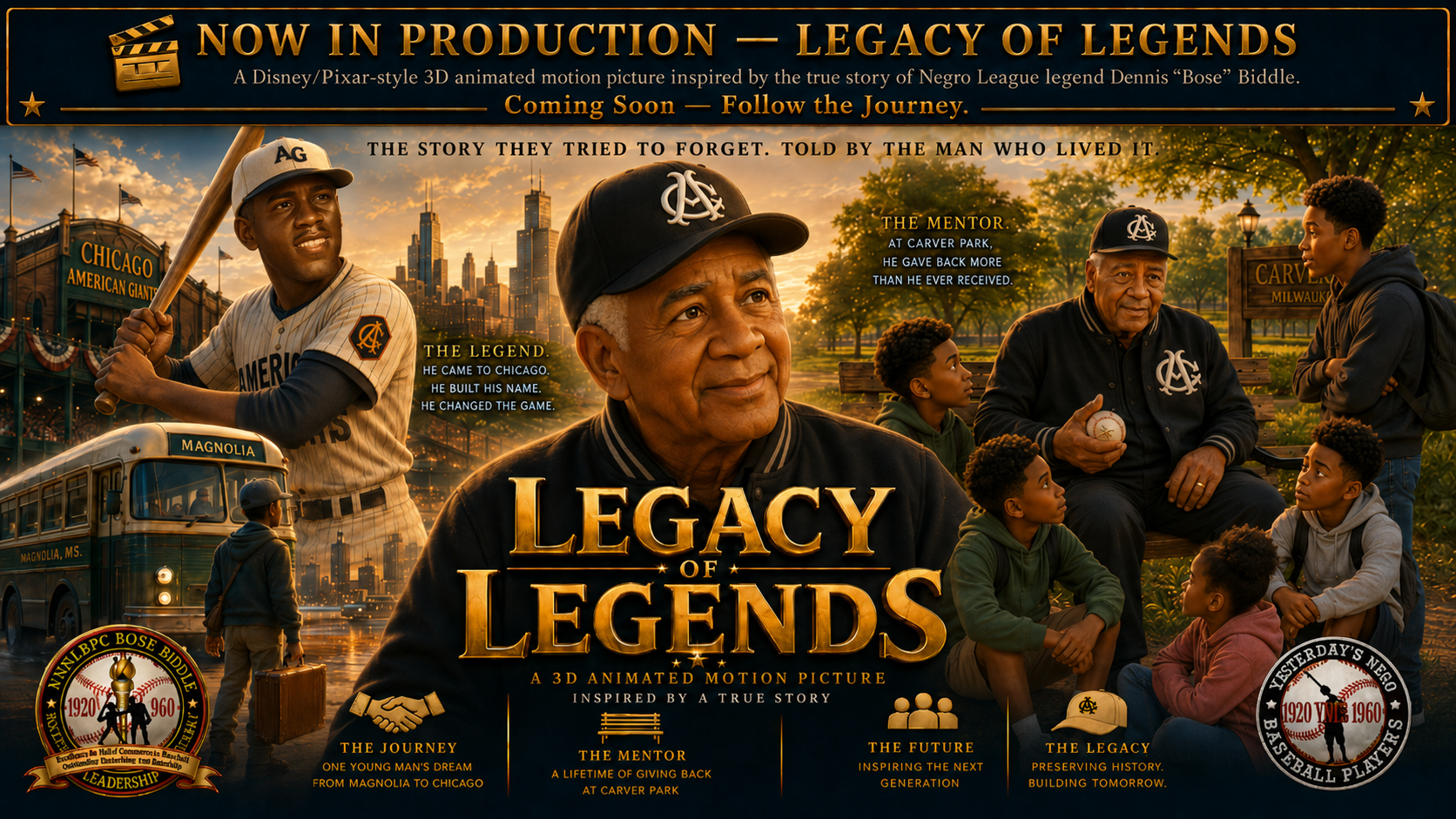 Legacy of Legends — Now in Production — A 3D Animated Motion Picture Inspired by the True Story of Dennis Bose Biddle